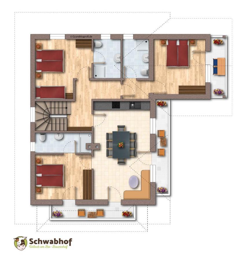 Ferienwohnungen Schwabhof 클레이날 외부 사진